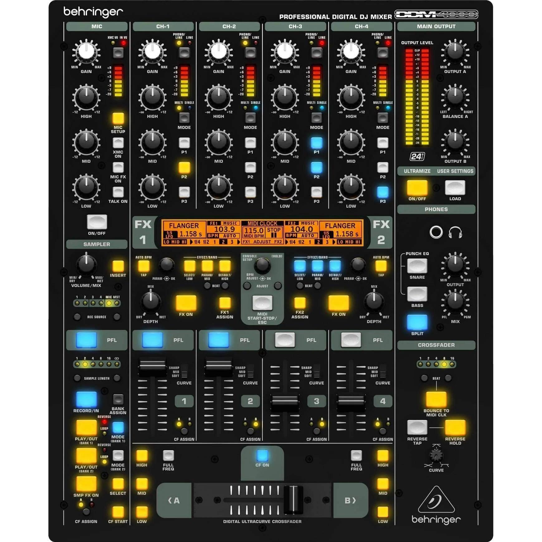 Behringer DDM4000 Pro DJ Mixer - MusicMajlis