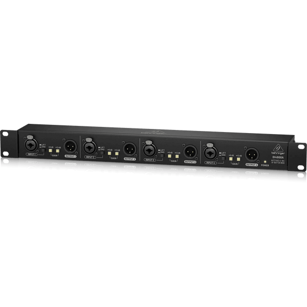 Behringer DI4800A Professional 4-Channel Active DI Box, Booster and Line Isolator - MusicMajlis