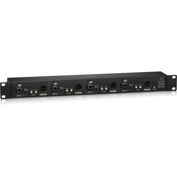 Behringer DI4800A Professional 4-Channel Active DI Box, Booster and Line Isolator - MusicMajlis