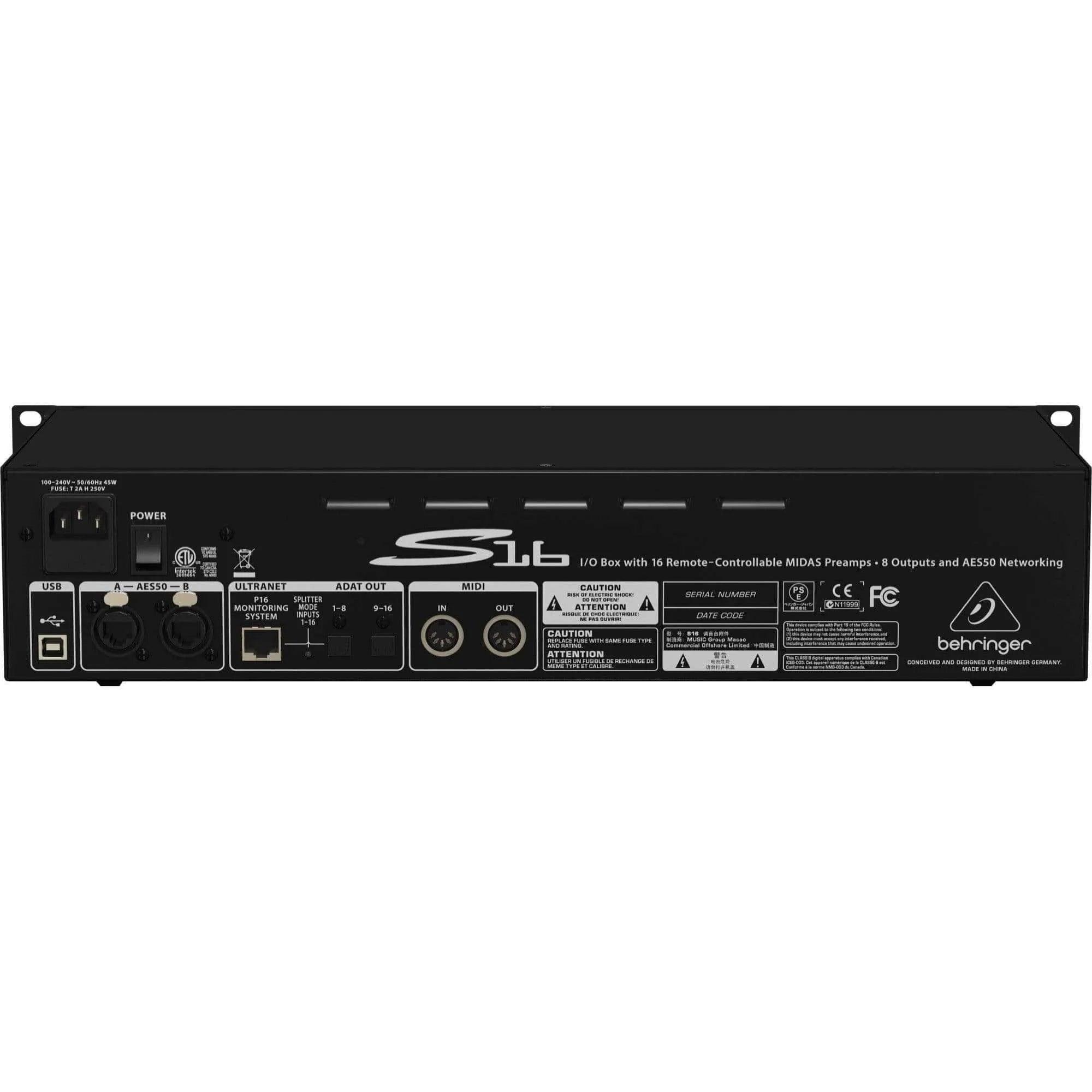 Behringer Digital Snake S16 Digital Snake Box - MusicMajlis