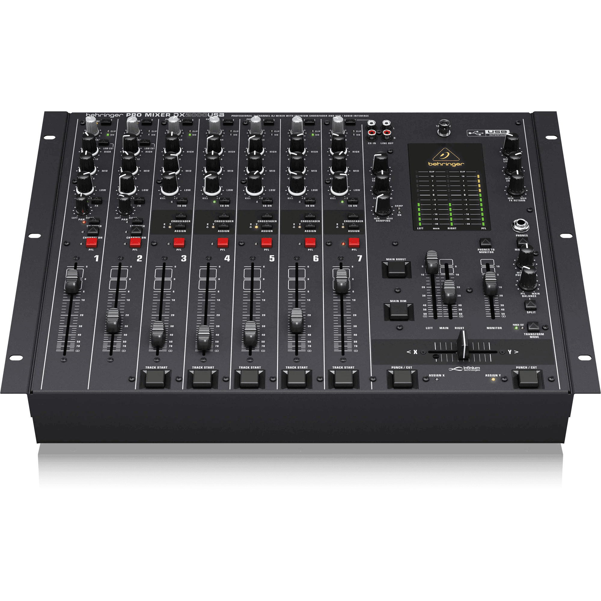 Behringer DX2000USB Professional 7-Channel DJ Mixer - MusicMajlis