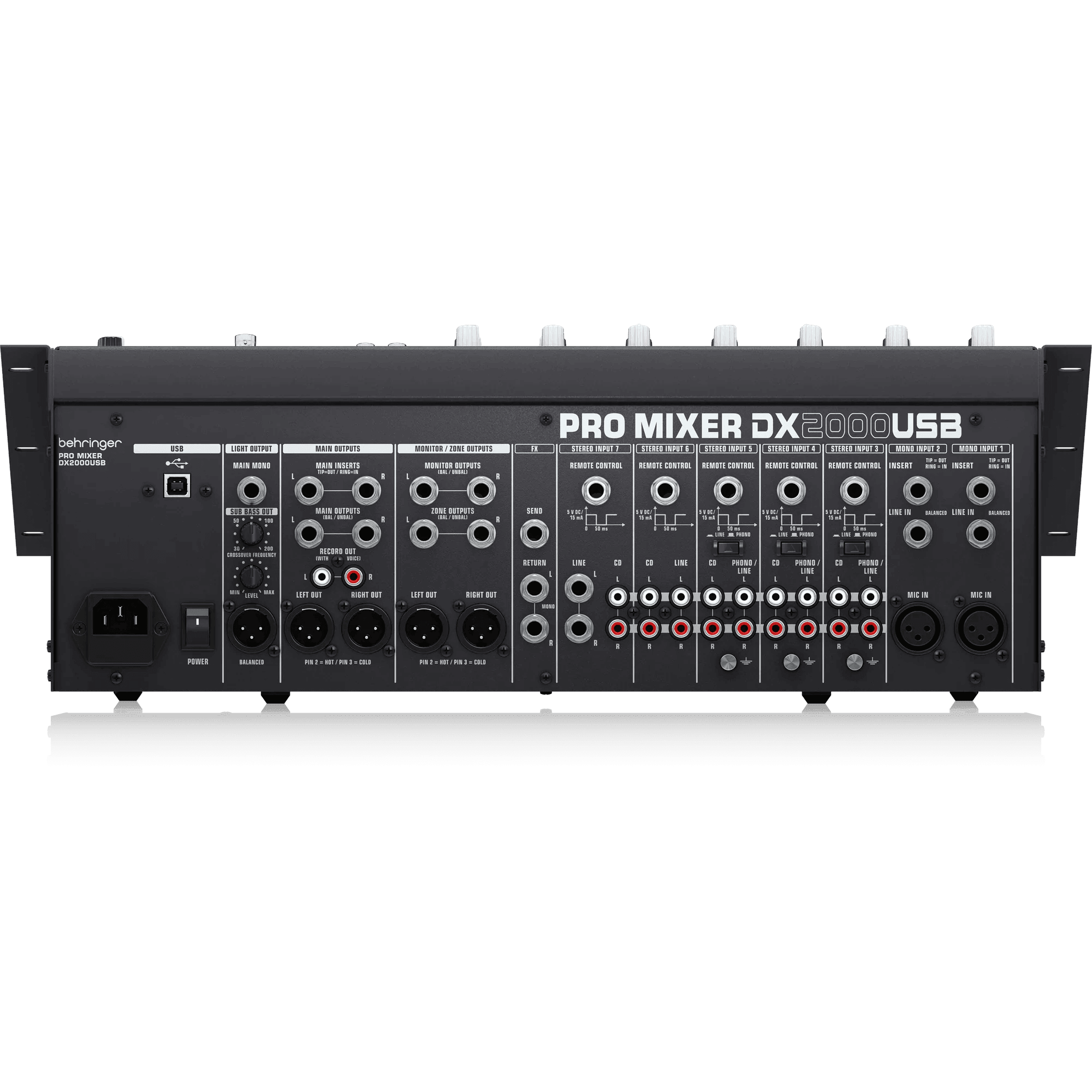 Behringer DX2000USB Professional 7-Channel DJ Mixer - MusicMajlis