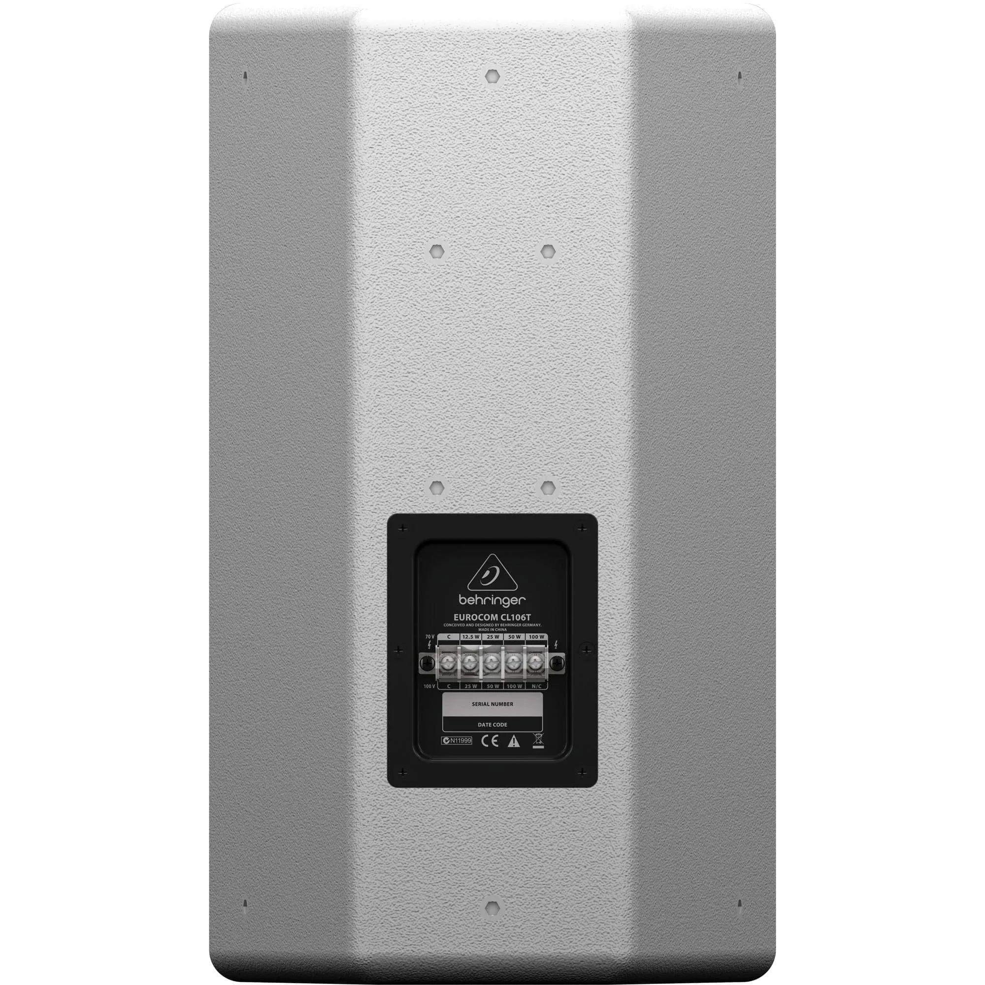 Behringer Eurocom CL106T Ultra-Compact Loudspeaker System - (Black/White) - MusicMajlis