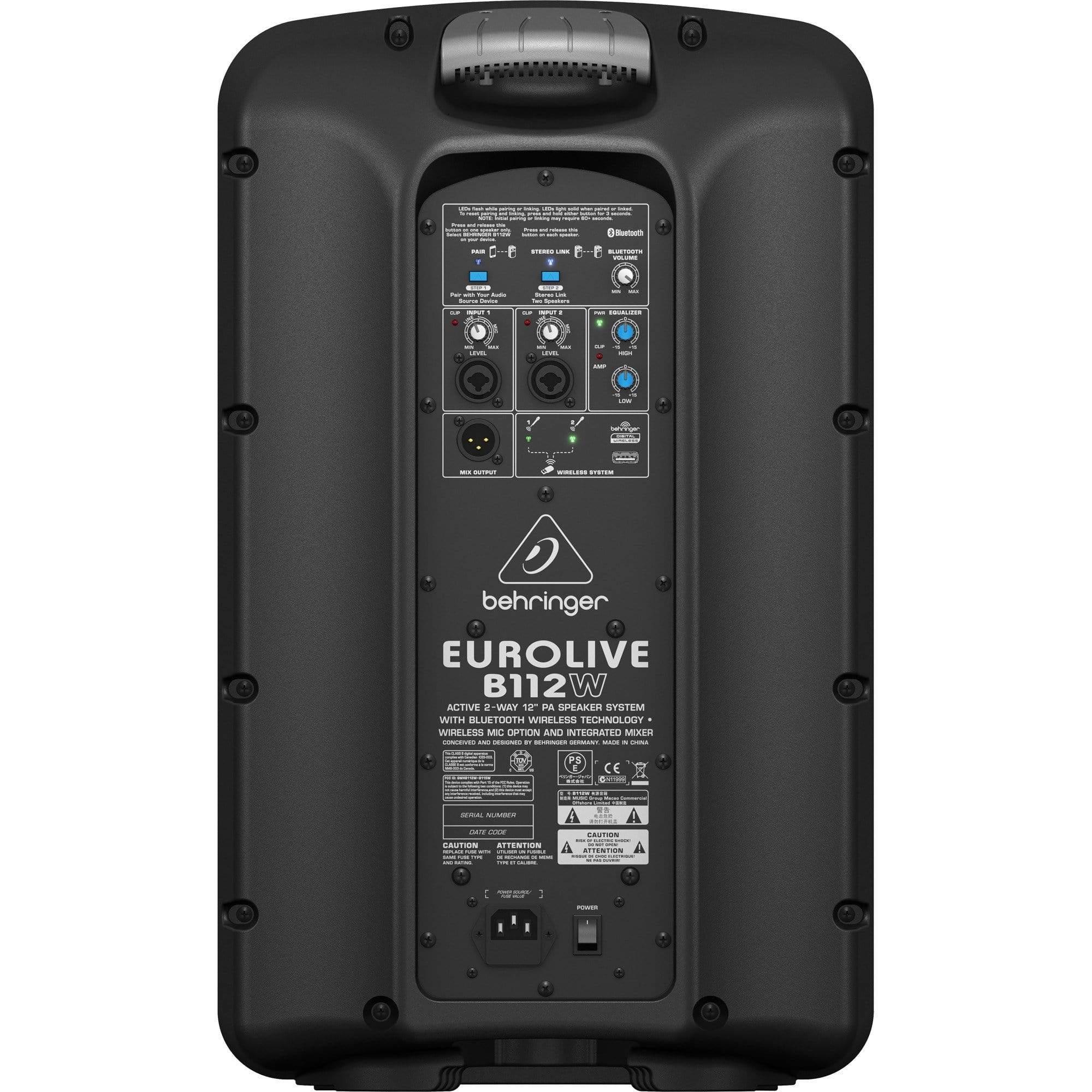 Behringer Eurolive B112W PA Speakers - MusicMajlis