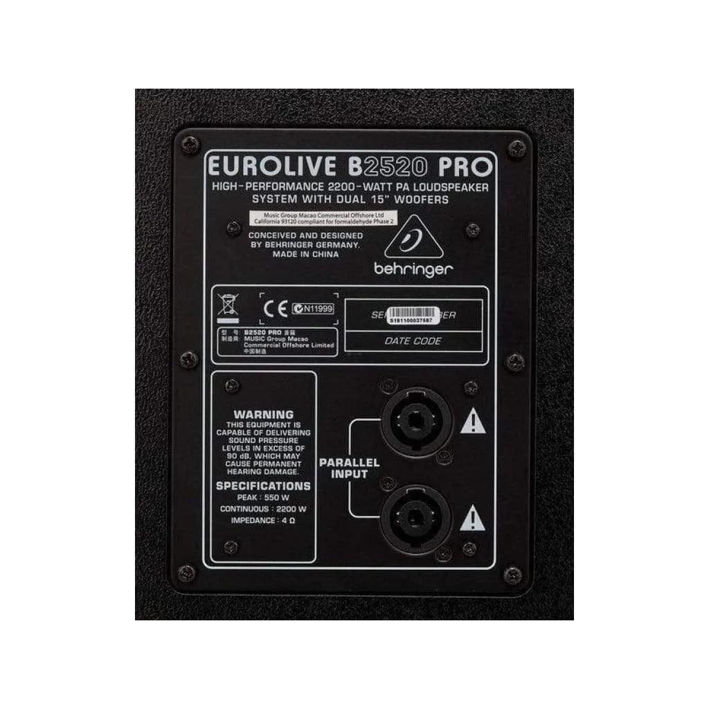 Behringer Eurolive B2520PRO Passive PA Speakers - MusicMajlis