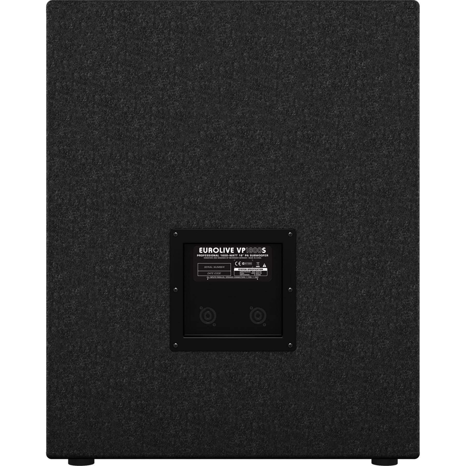 Behringer Eurolive VP1800S Portable Speakers - MusicMajlis