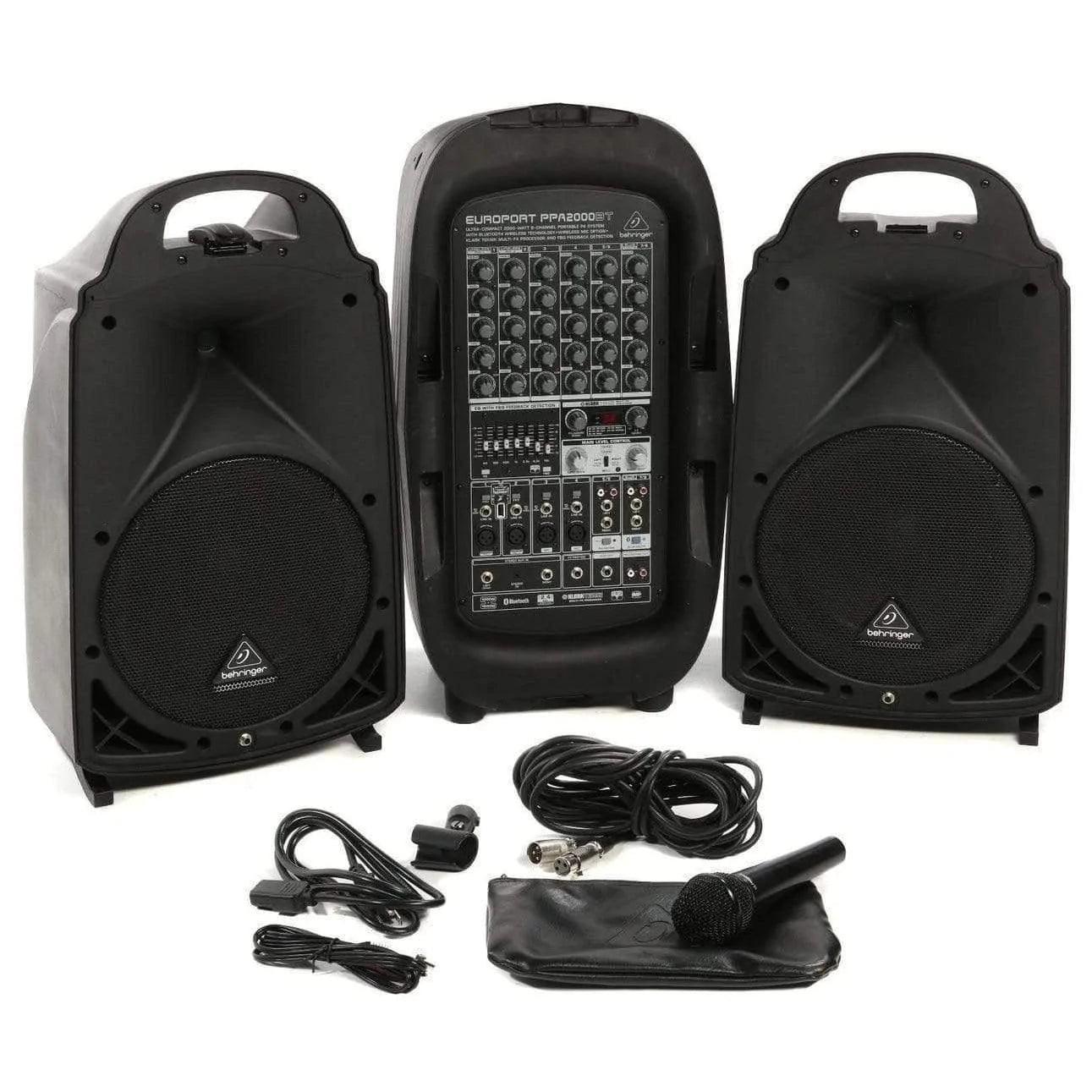 Behringer Europort PPA2000BT Portable PA System - MusicMajlis