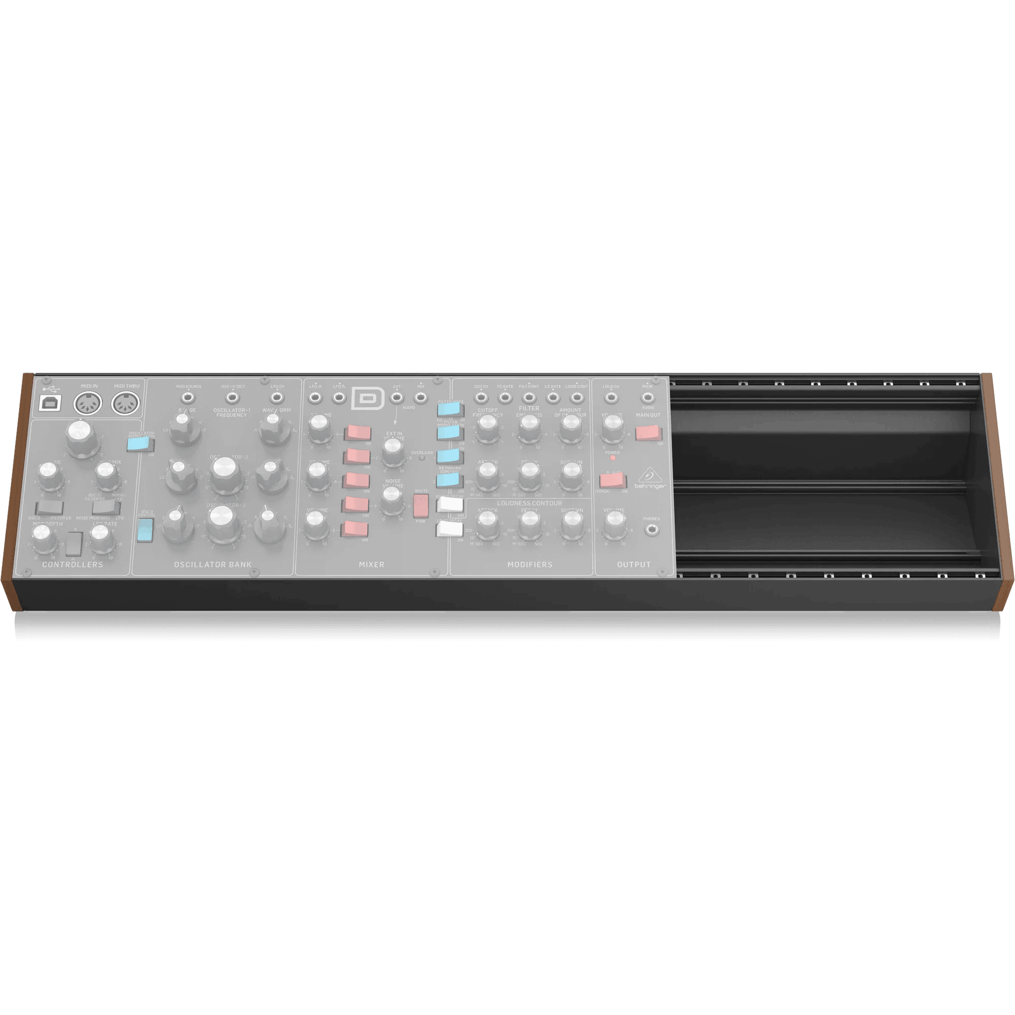 Behringer EURORACK 104 Compact and Sturdy 104 HP Eurorack Skiff Case - MusicMajlis