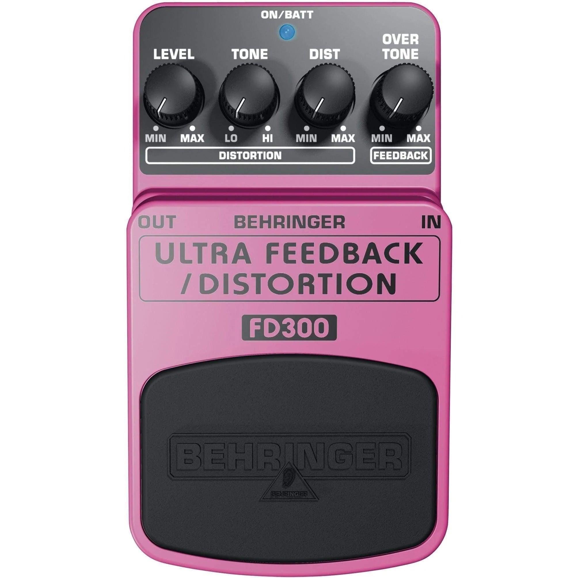 Behringer FD300 Ultra Feedback / Distortion Guitar Effects Pedal - MusicMajlis