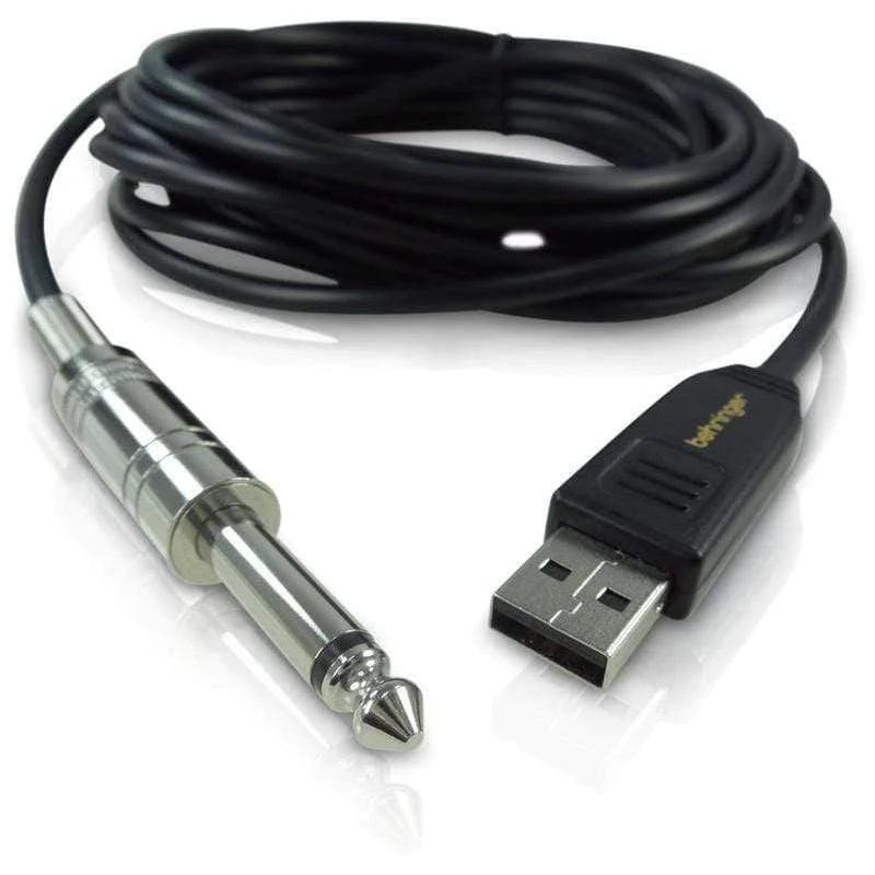Behringer GUITAR2USB Guitar to USB Interface Cable - MusicMajlis