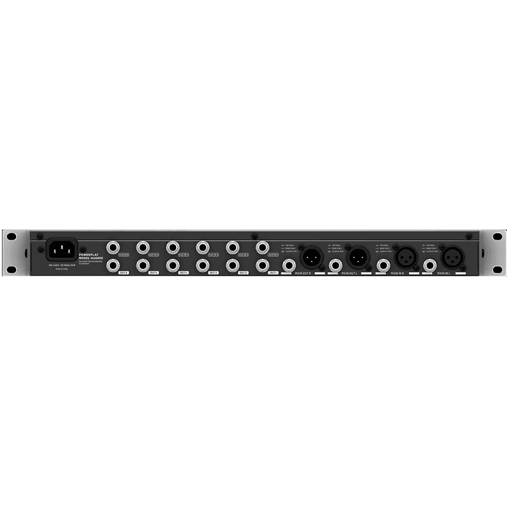 Behringer HA6000 6-Channel High-Power Headphones Mixing and Distribution Amplifier - MusicMajlis