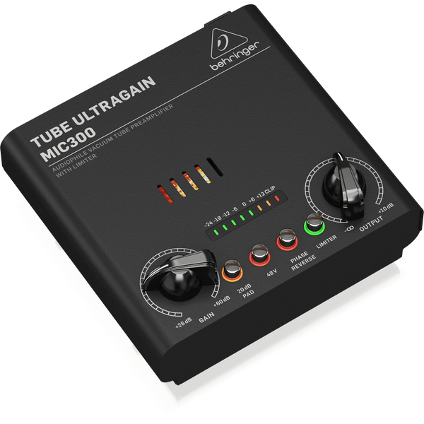Behringer MIC300 Audiophile Vacuum Tube Preamplifier with Limiter - MusicMajlis