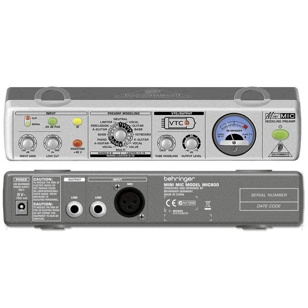 Behringer MIC800 Microphone Modeling Preamp 16Presets/LowCutFilter - MusicMajlis