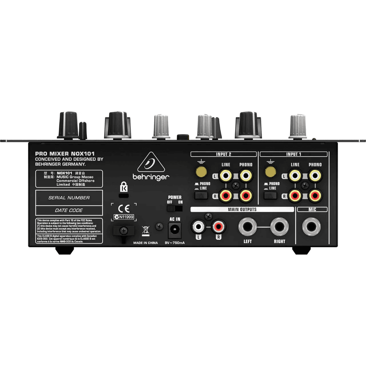Behringer NOX101 Pro DJ Mixer - MusicMajlis