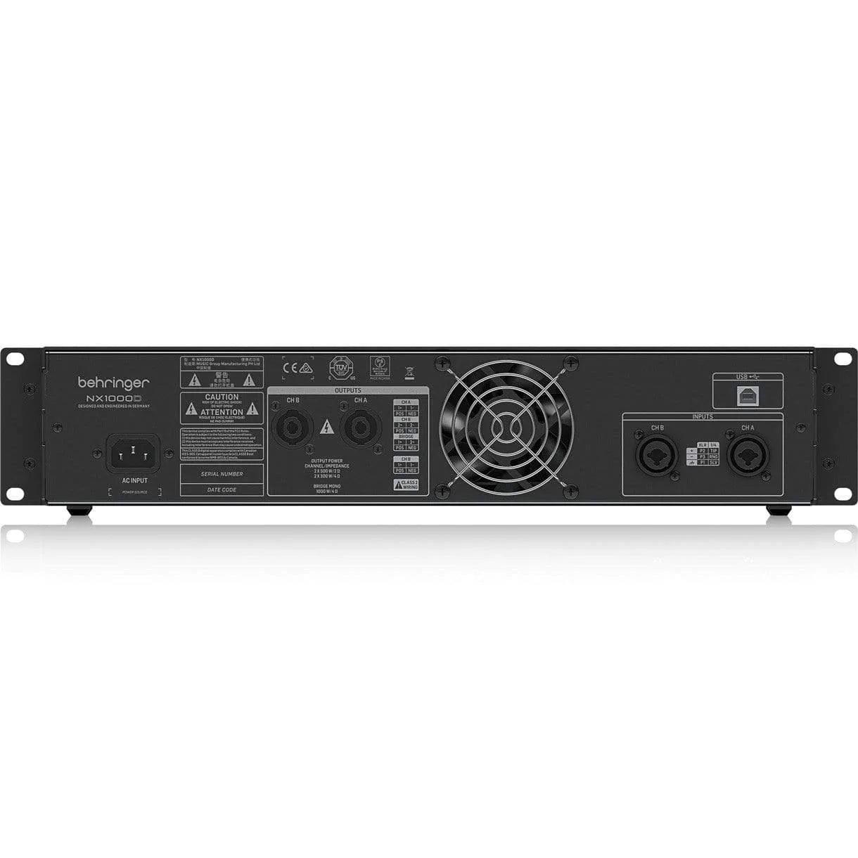 Behringer NX1000D Ultra-Lightweight Class-D Power Amplifier - MusicMajlis