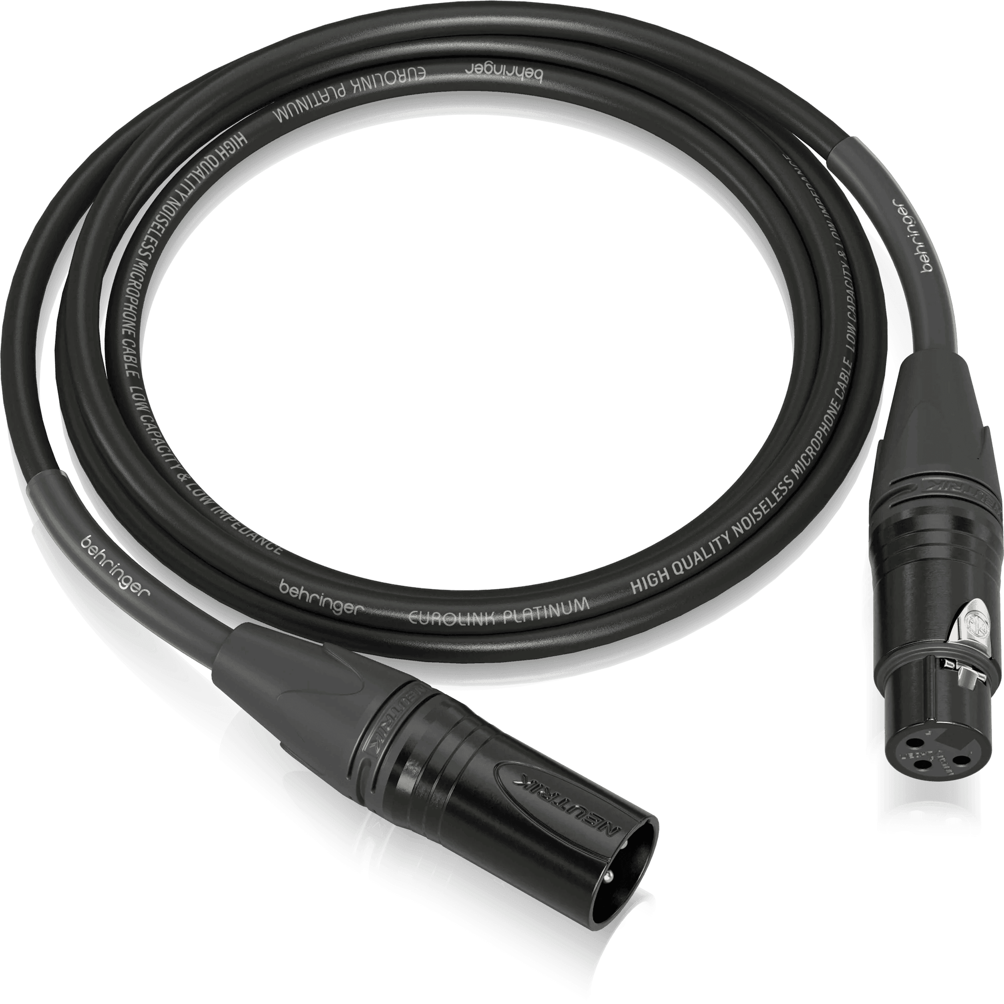 Behringer PMC-150 Platinum Performance 1.5 m (5 ft) Microphone Cable with XLR Connectors - MusicMajlis