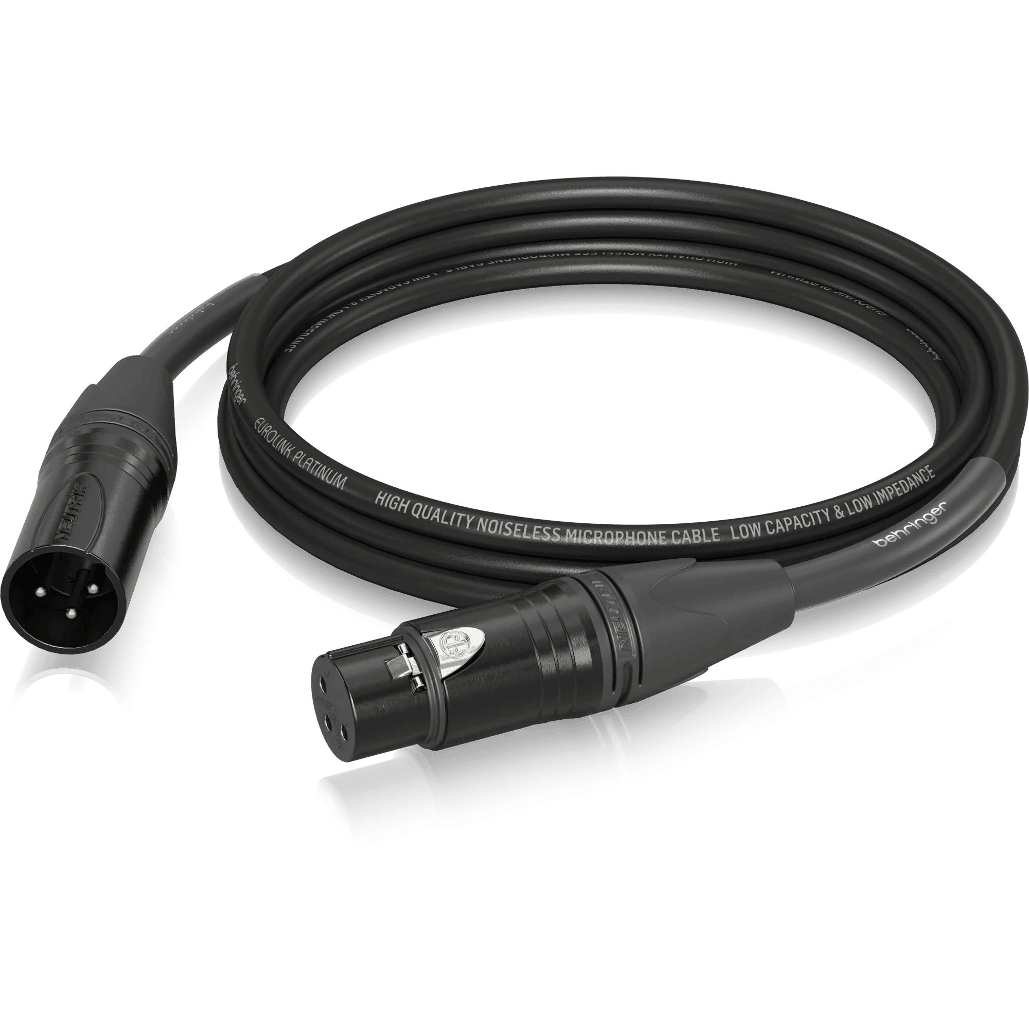 Behringer PMC-300 Platinum Performance 3 m (10 ft) Microphone Cable with XLR Connectors - MusicMajlis