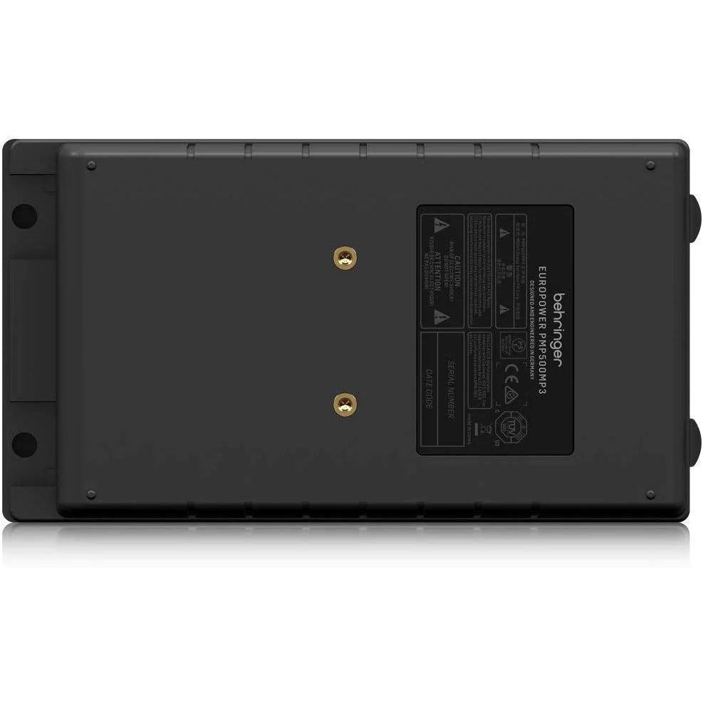 Behringer PMP500MP3 Ultra-Compact 500-Watt 8-Channel Powered Mixer with MP3 Player, Re - MusicMajlis