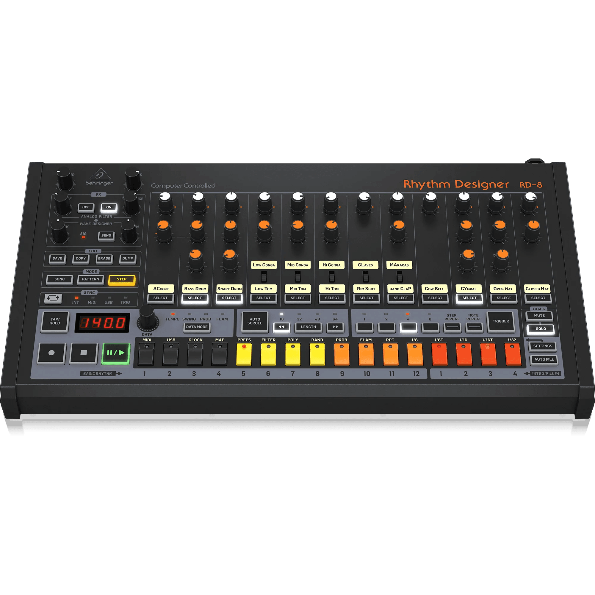 Behringer RD-8 MKII Classic Analog Drum Machine - MusicMajlis