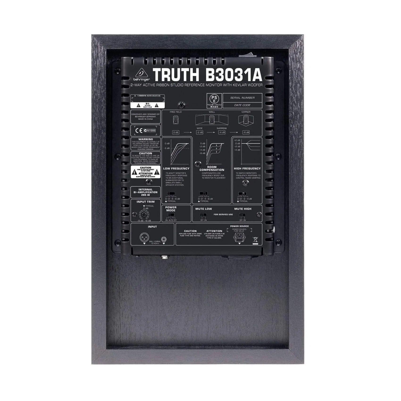 Behringer Truth B3031APAIR Active Studio Monitor (Discontinued) - MusicMajlis