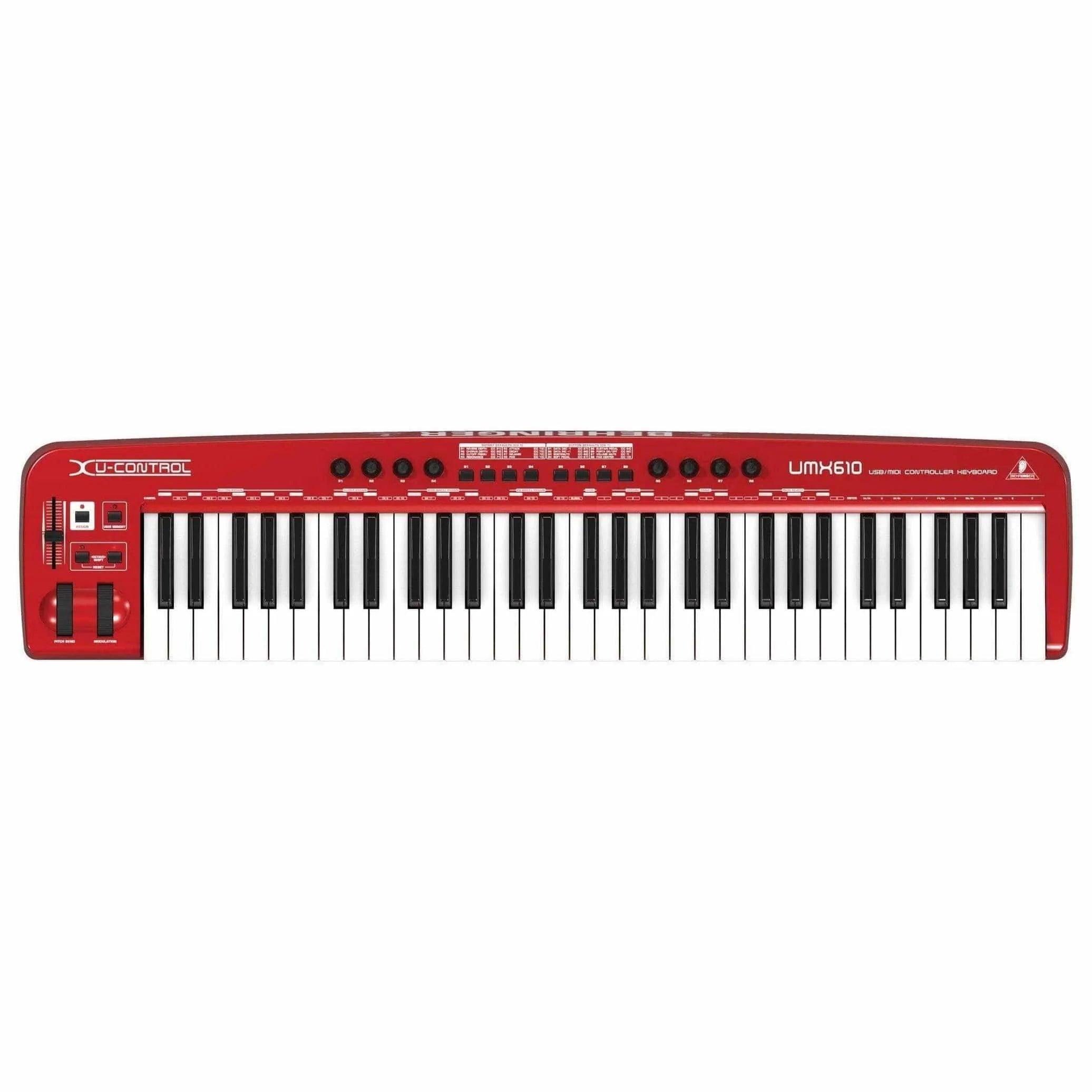 Behringer U-Control UMX610 Keyboard MIDI Controller - MusicMajlis