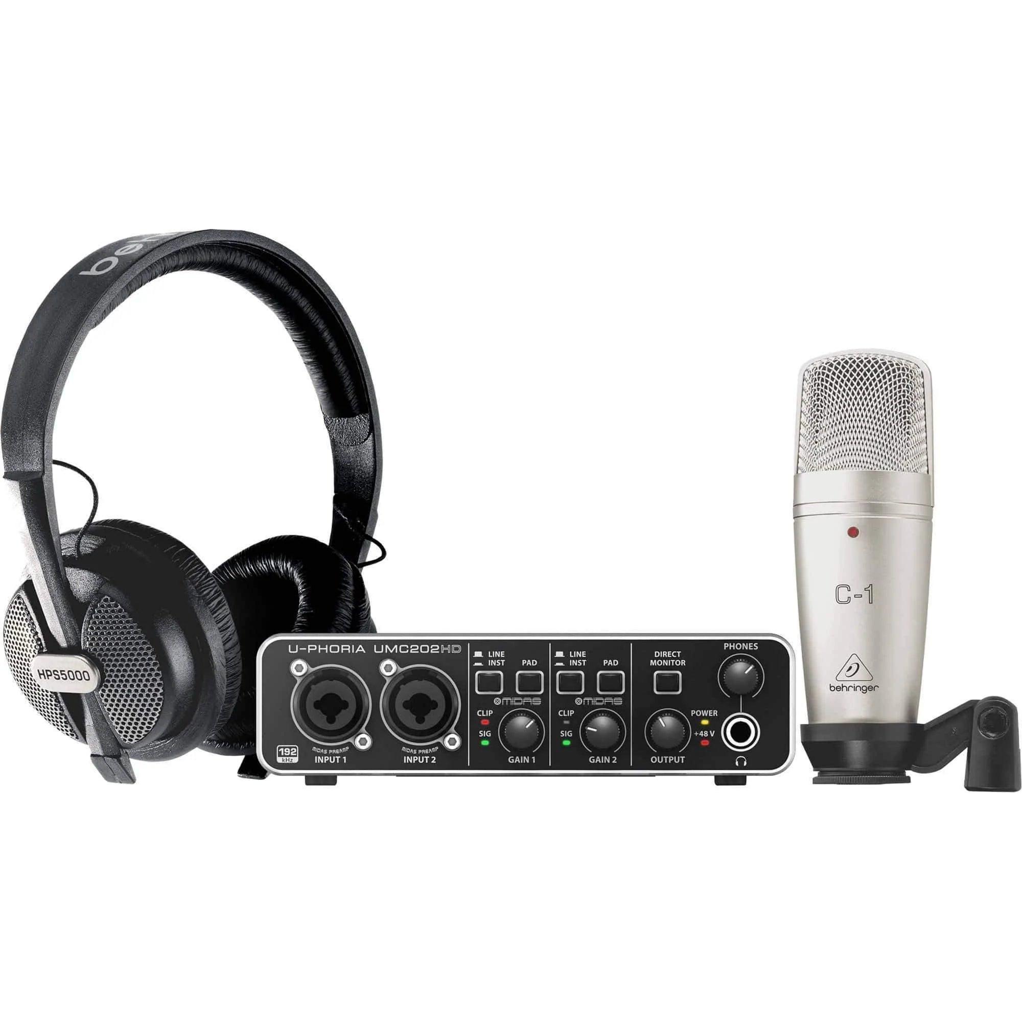 Behringer U-Phoria Studio Pro Recording Bundle - MusicMajlis