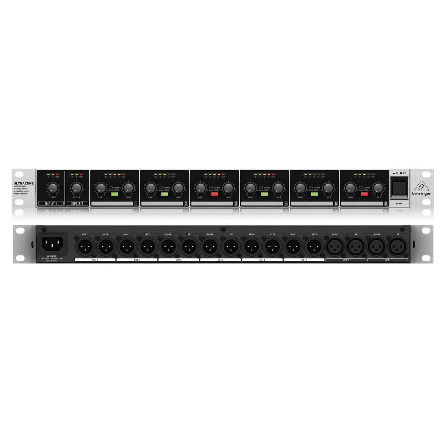 Behringer Ultrazone ZMX2600 Rackmount Zone Mixer - MusicMajlis