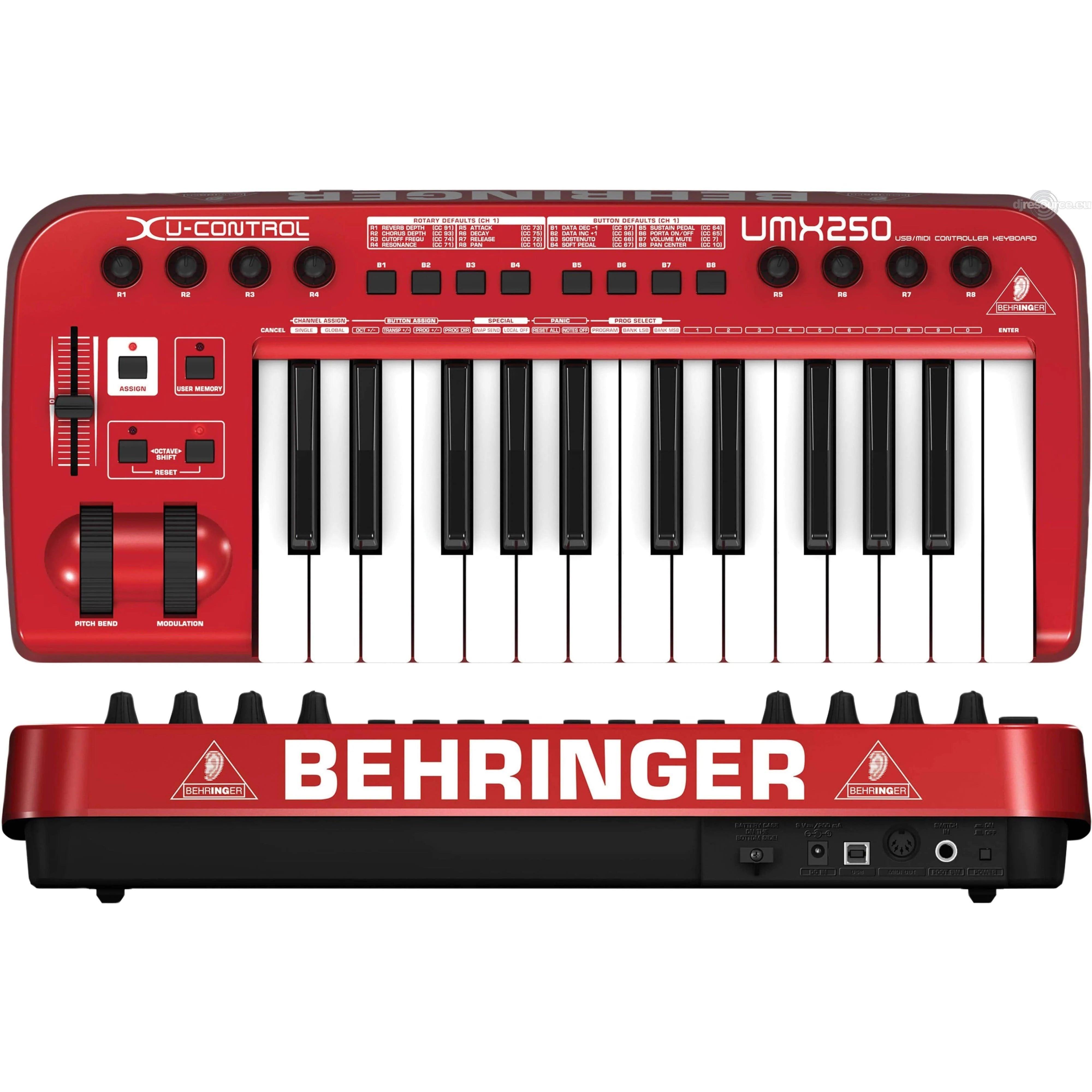 Behringer UMX250 MIDI Keyboard 25-Key Controller - MusicMajlis