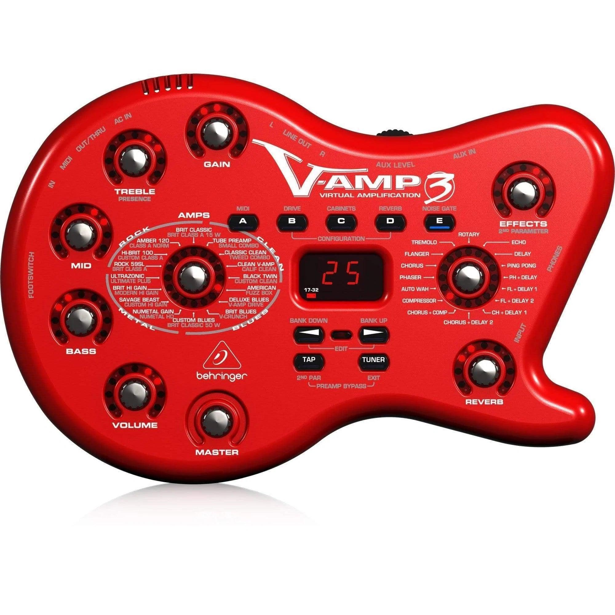Behringer V-AMP 3 Virtual Guitar Amp with USB Interface - MusicMajlis