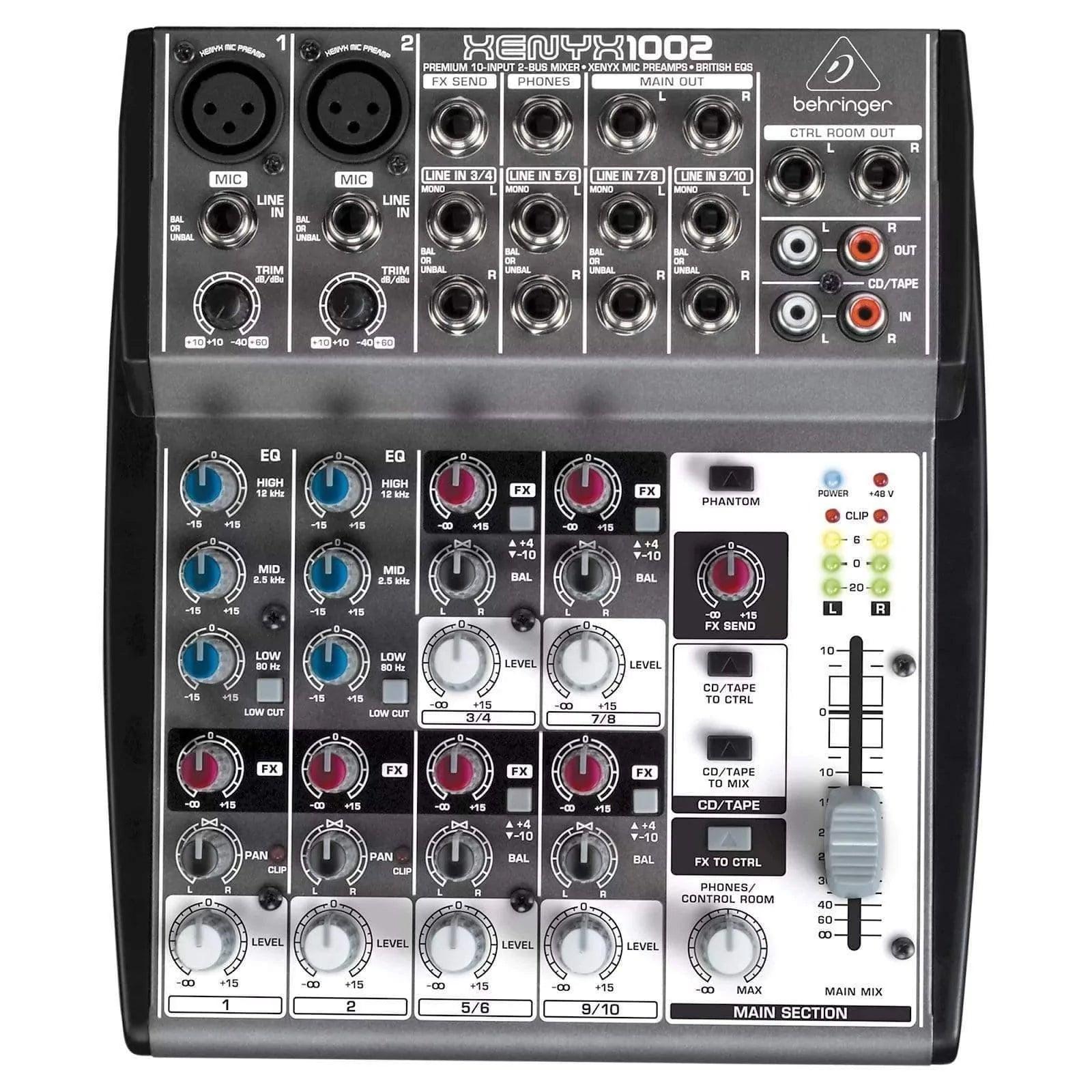 Behringer Xenyx 1002 Analog Mixer - MusicMajlis