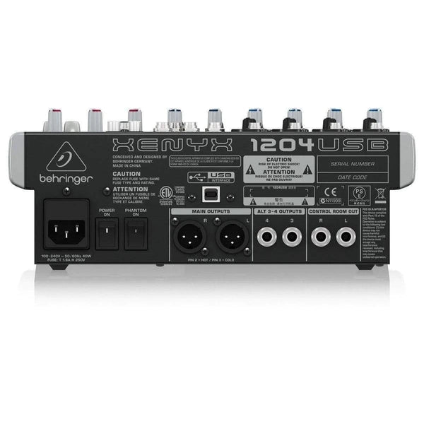 Behringer Xenyx 1204USB Analog Mixer - MusicMajlis