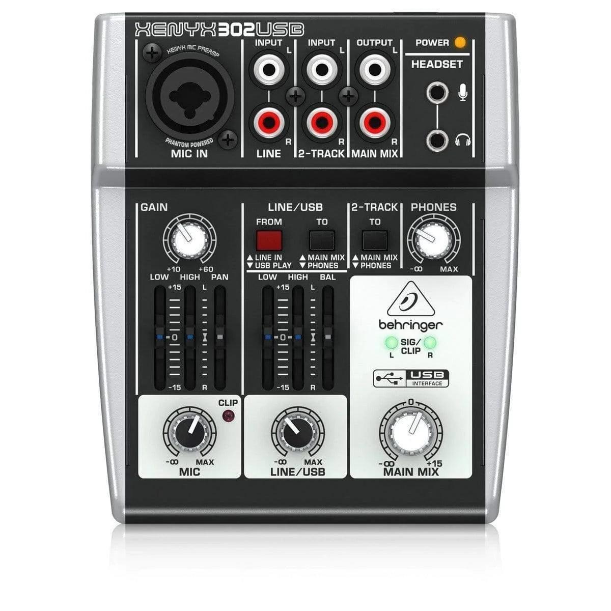 Behringer Xenyx 302USB Analog Mixer - MusicMajlis