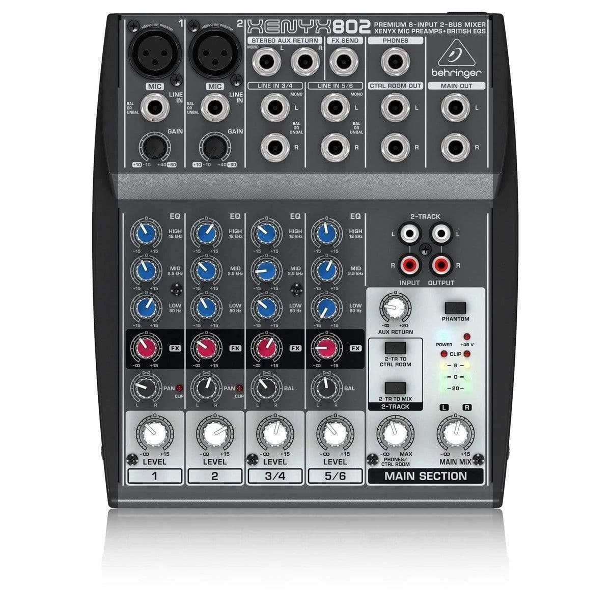 Behringer Xenyx 802 Analog Mixer (Discontinued) - MusicMajlis