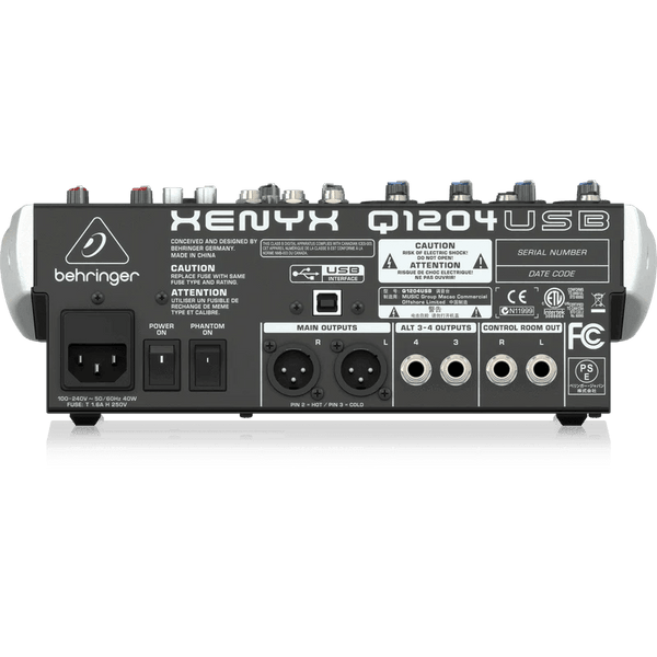 Behringer Xenyx Q1204USB Mixer with USB - MusicMajlis