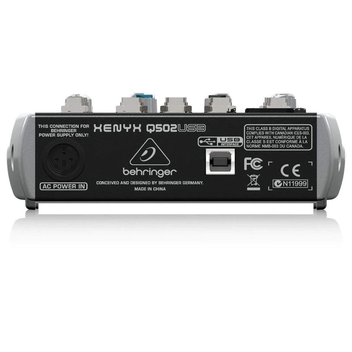 Behringer Xenyx Q502USB Analog Mixer - MusicMajlis