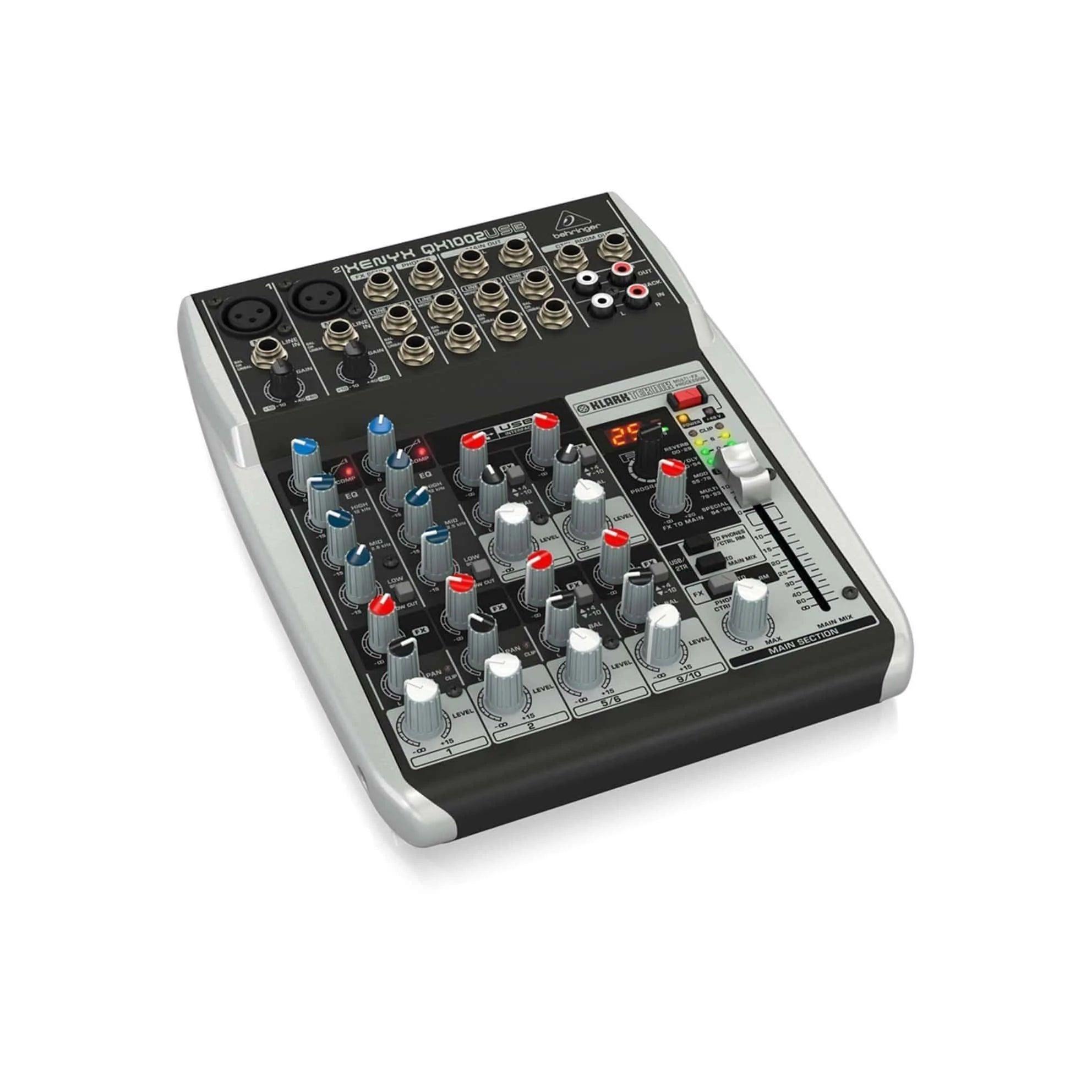 Behringer Xenyx QX1002USB Analog Mixer (Discontinued) - MusicMajlis