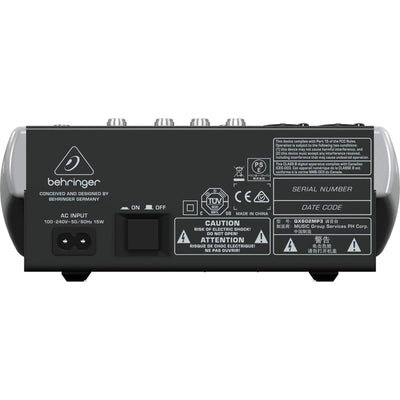 Behringer Xenyx QX602MP3 6-Input 2-Bus Analog Mixer - MusicMajlis