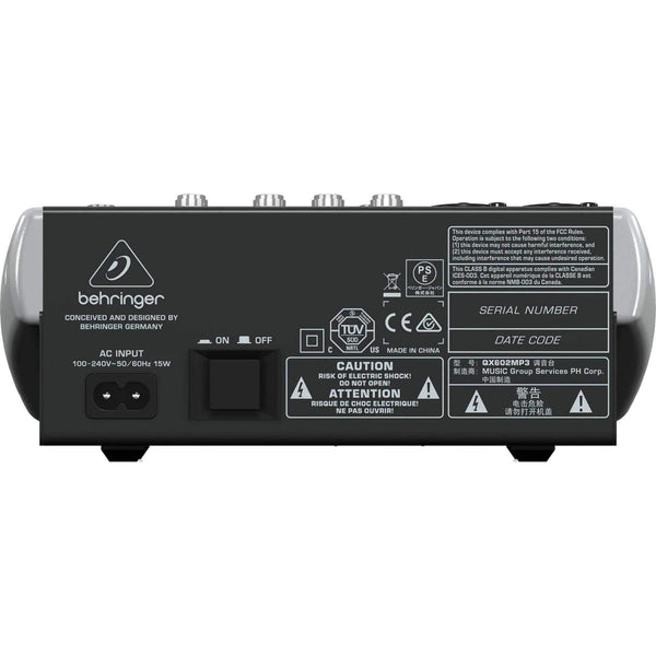 Behringer Xenyx QX602MP3 6-Input 2-Bus Analog Mixer - MusicMajlis