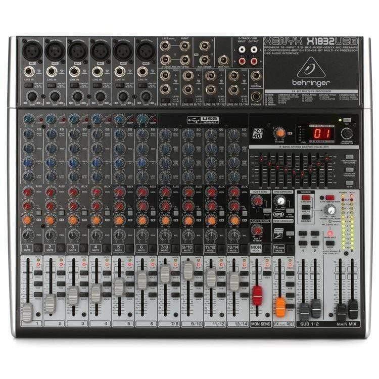 Behringer Xenyx X1832USB Premium 18-Input 3/2-Bus Mixer with XENYX Mic