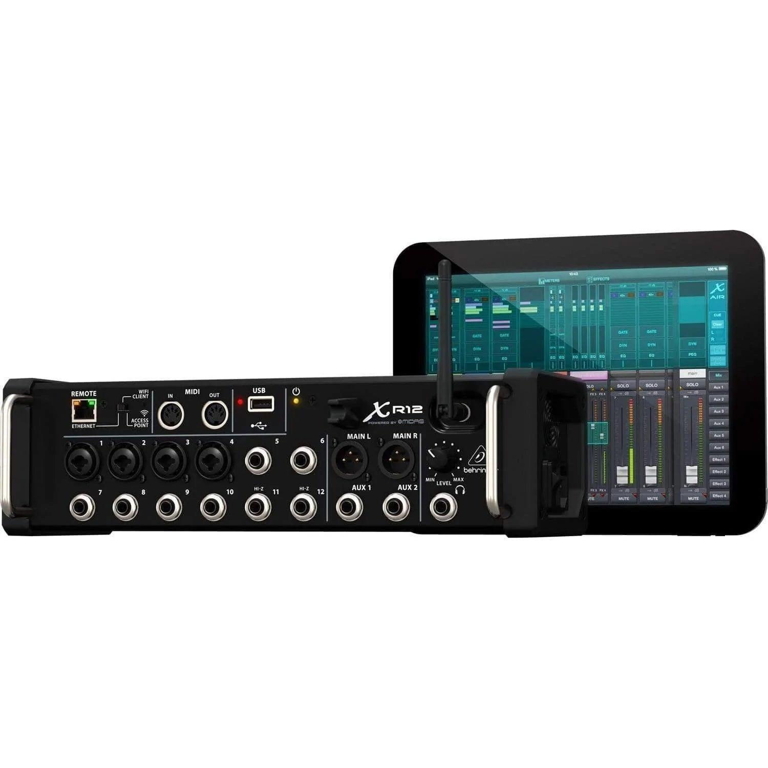Behringer XR12 12-Input Digital Mixer for iPad/Android Tablets - MusicMajlis