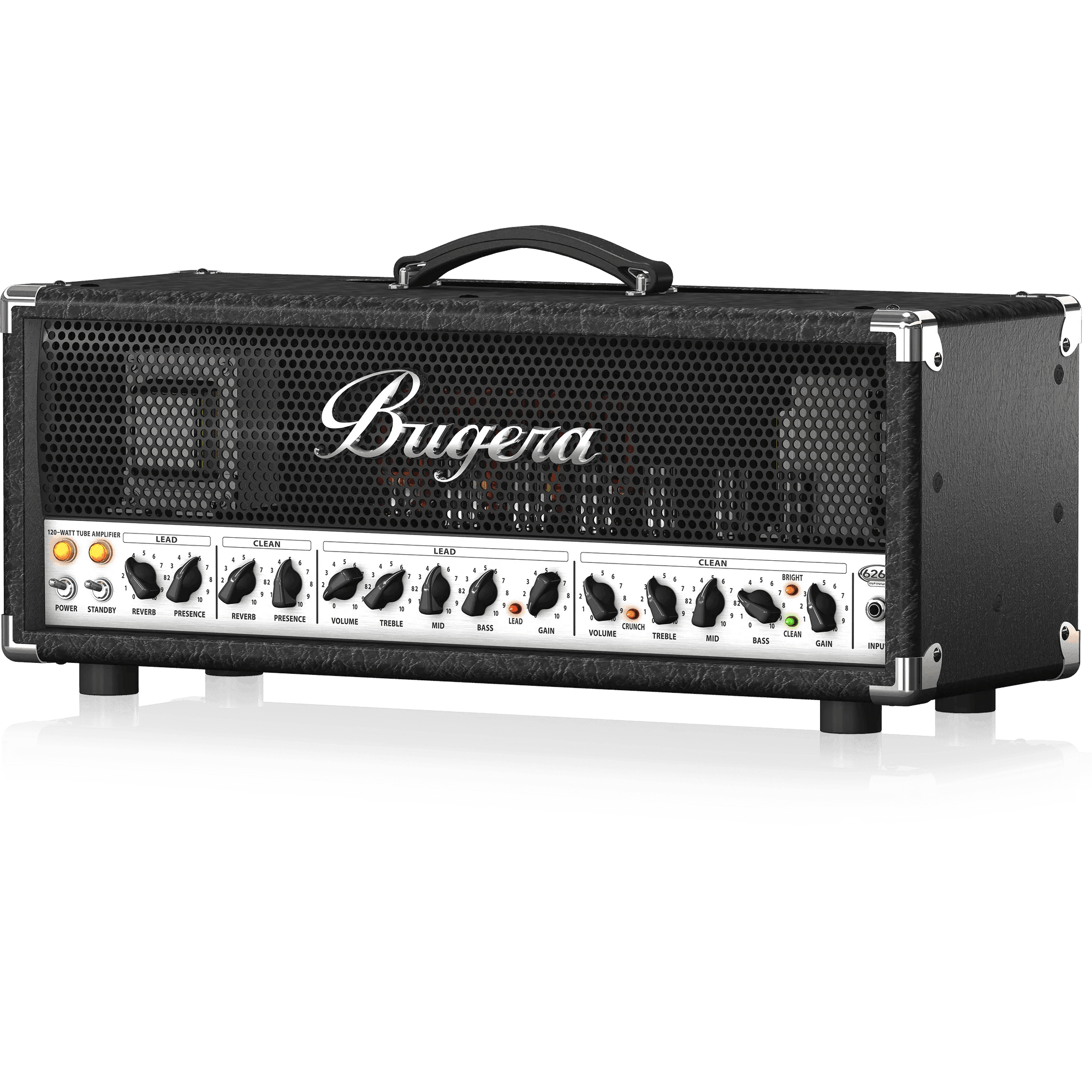 Bugera 6262 INFINIUM Ultimate Rock Tone 120W 2-Channel Tube Amplifier Head - MusicMajlis