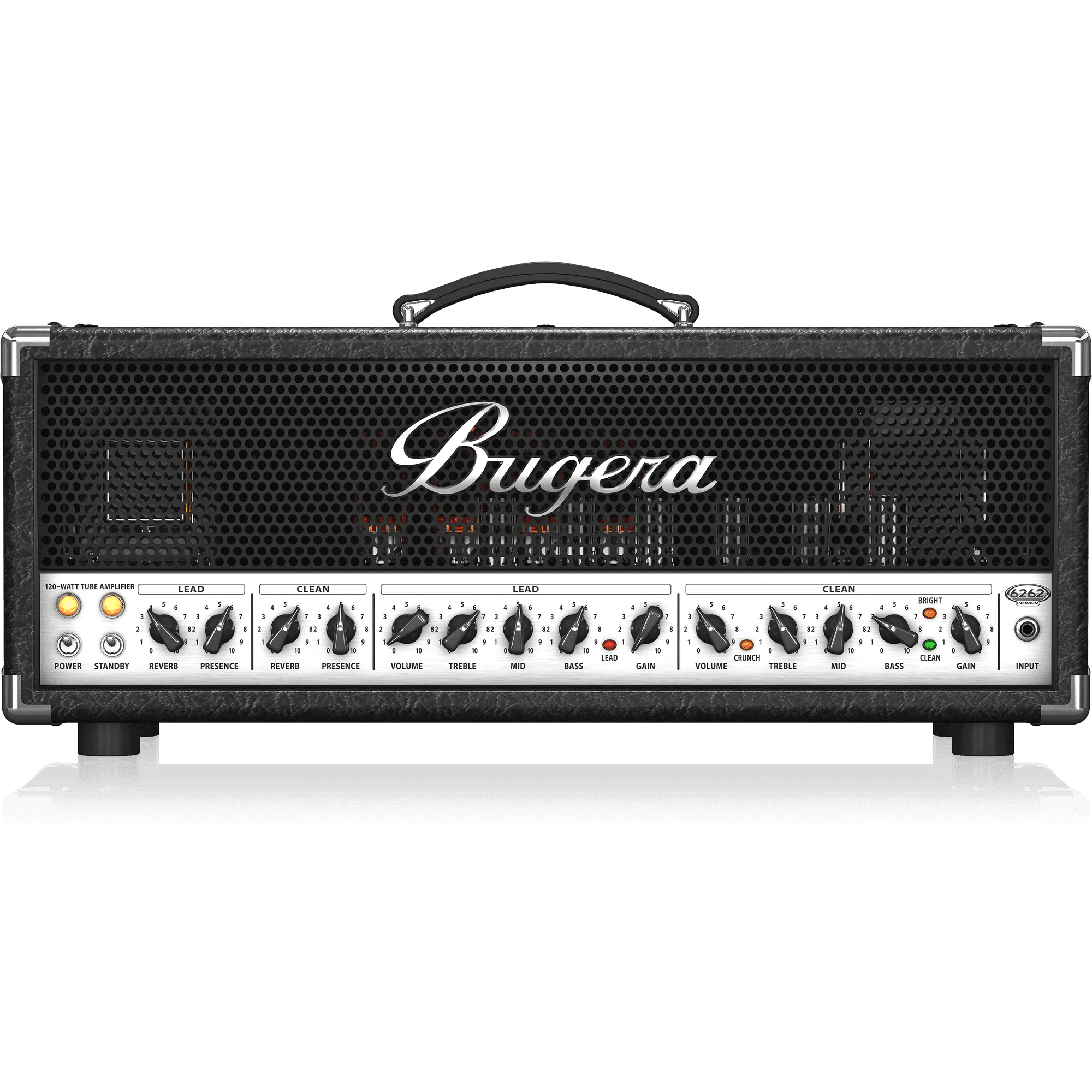 Bugera 6262 INFINIUM Ultimate Rock Tone 120W 2-Channel Tube Amplifier Head - MusicMajlis