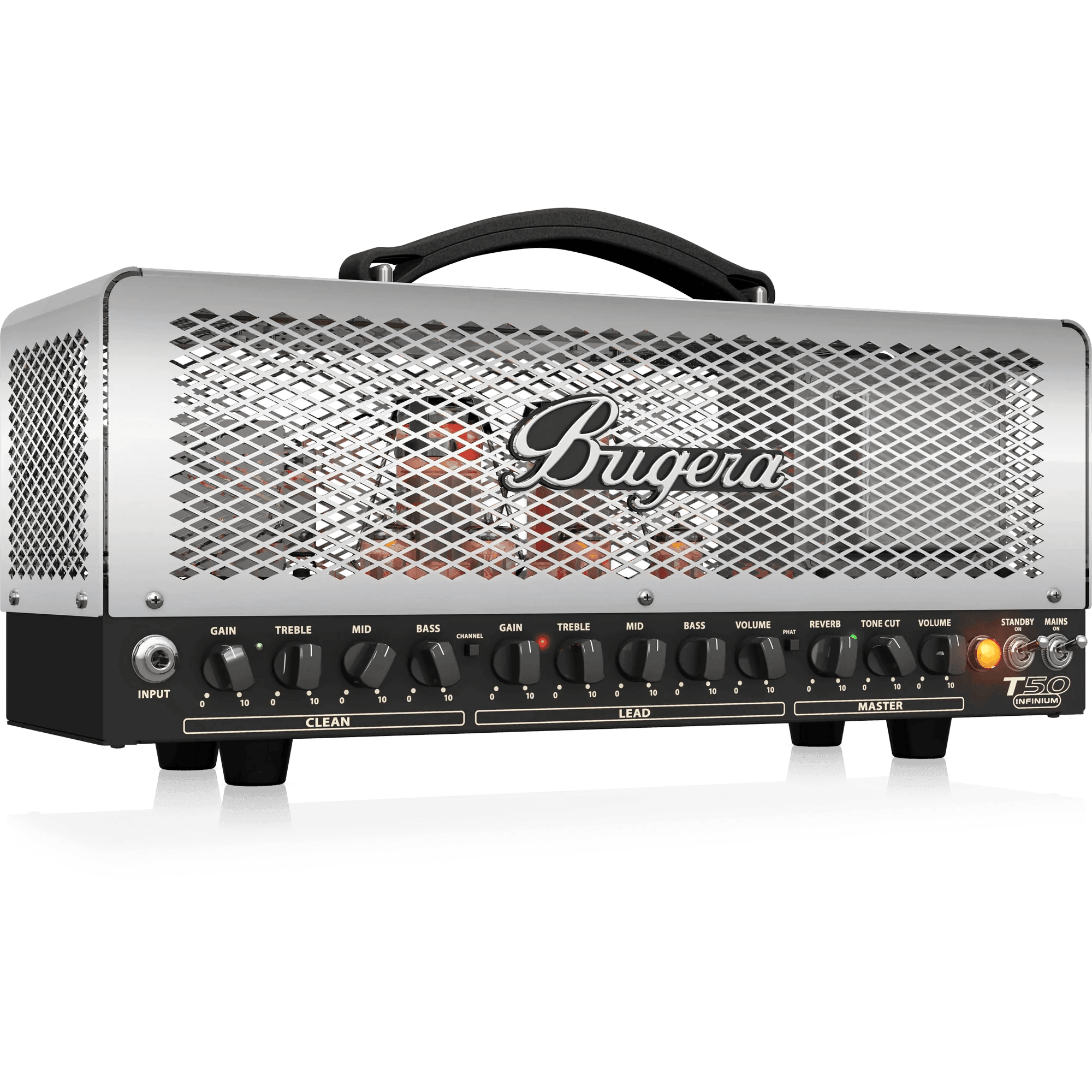 Bugera T50 INFINIUM 50W Cage-Style 2-Channel Tube Amplifier Head - MusicMajlis