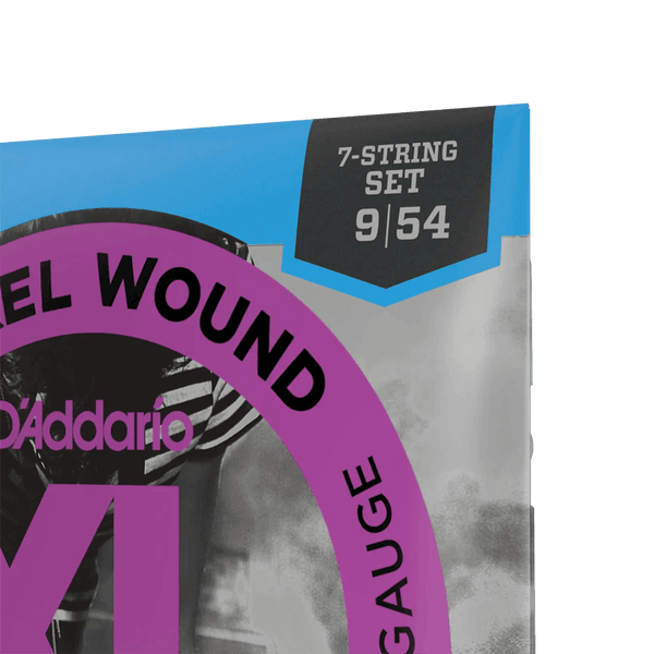 D'Addario Electric Guitar 7-String Set, Nickel Wound 0.09 - 0.54 Super Light Gauge - MusicMajlis
