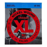 D'Addario EXL145 EXL145 Nickel Wound, Heavy, Plain 3rd, 12-54 - Guitar Strings - MusicMajlis