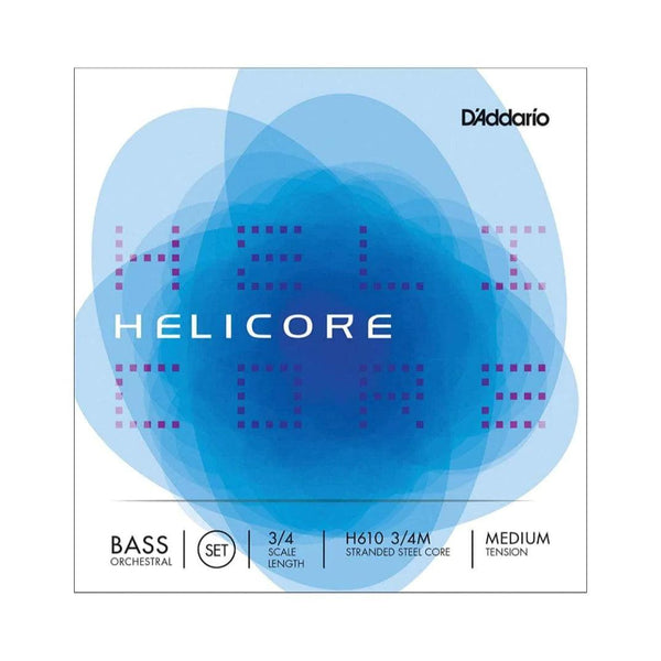 D'Addario Helicore 3/4 Double Bass String Set Medium Tension - MusicMajlis