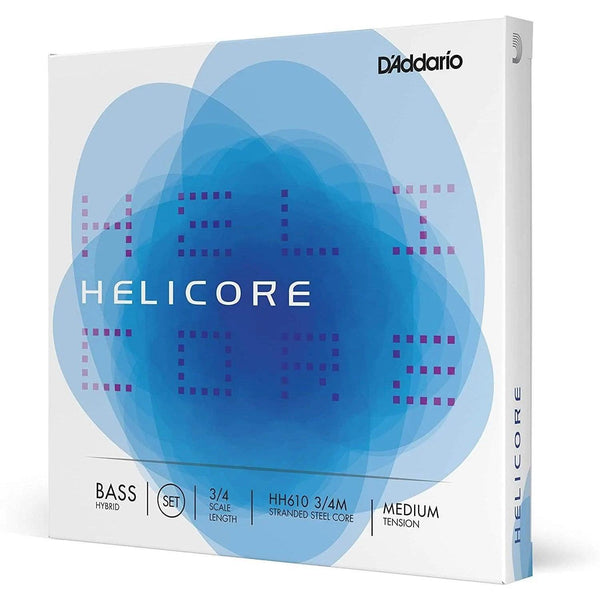 D'Addario Helicore 3/4 Double Bass String Set Medium Tension - MusicMajlis