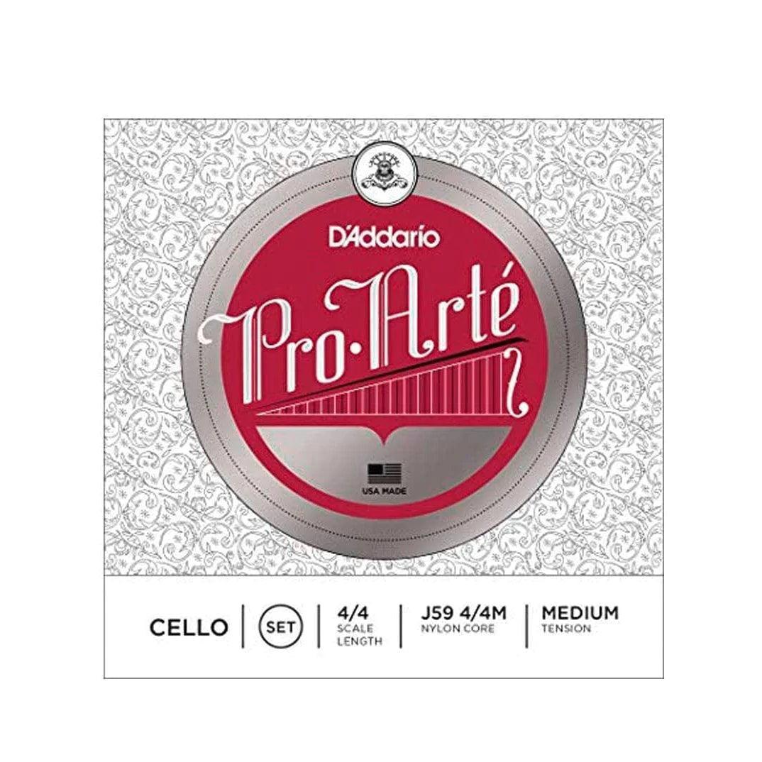 D'Addario Pro-Arte Cello String Set 4/4 Scale Medium Tension - MusicMajlis
