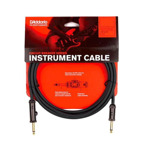 D'Addario PW-AG-15 4.5 Metre Circuit Breaker Straight to Straight Instrument Cable - MusicMajlis