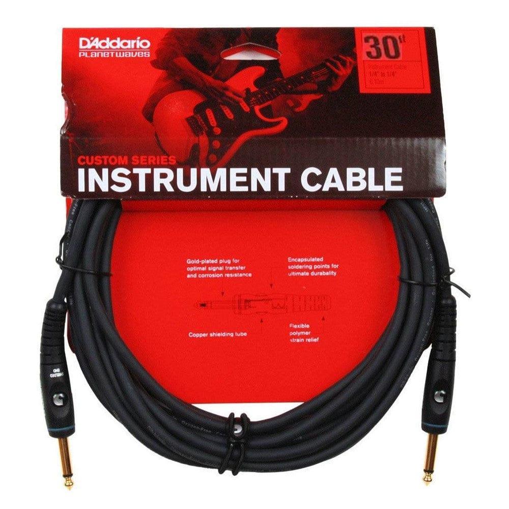 D'Addario PW-G-30 9 Metre Custom Series Straight to Straight Instrument Cable - MusicMajlis